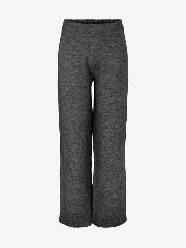 Pieces Pantaloni cu picior lat cu dungi gri închis Pieces Cindy
