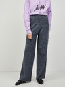 Pieces Pantaloni cu picior lat cu dungi gri închis Pieces Cindy