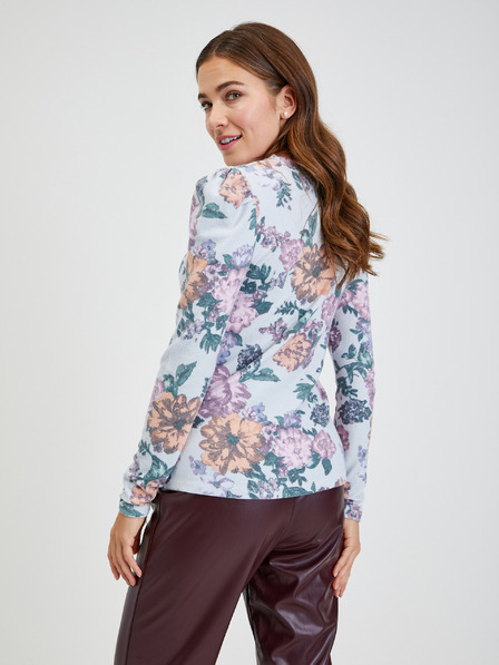 Orsay Bluză de damă cu model floral gri deschis ORSAY
