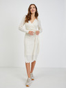 Orsay Rochie de damă pulover perforata crem ORSAY