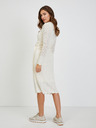 Orsay Rochie de damă pulover perforata crem ORSAY