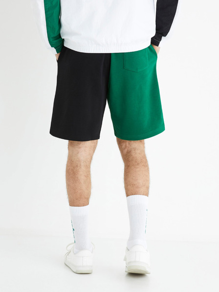 Celio Pantaloni de trening negri și verzi pentru bărbați Celio Prince