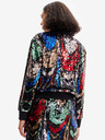 Desigual Bomber cu paiete roșu și negru pentru femei Desigual Sequin
