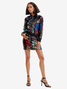 Desigual Bomber cu paiete roșu și negru pentru femei Desigual Sequin