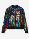 Desigual Bomber cu paiete roșu și negru pentru femei Desigual Sequin