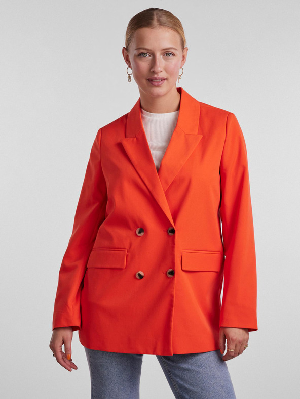 Pieces Blazer supradimensionat portocaliu pentru femei Pieces Thelma