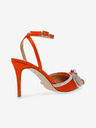 Steve Madden Pompe portocalii din satin pentru femei Steve Madden