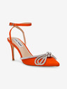 Steve Madden Pompe portocalii din satin pentru femei Steve Madden
