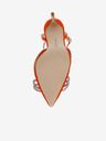 Steve Madden Pompe portocalii din satin pentru femei Steve Madden