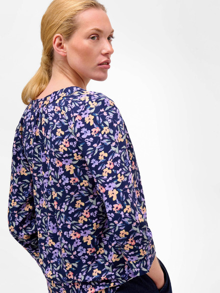 Orsay Bluză florală violet-albastru cu mâneci trei sferturi ORSAY