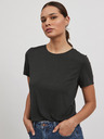 Vila Tricou de bază negru VILA Modala
