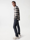 Salsa Jeans Cămașă în carouri albă și neagră pentru bărbați Salsa Jeans