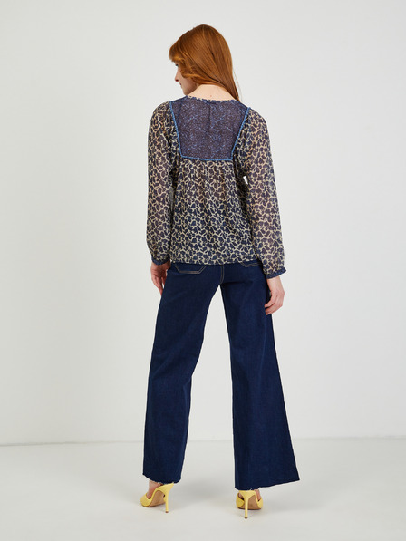 Orsay Bluză de damă cu model albastru închis ORSAY