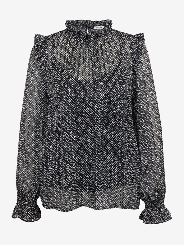 Orsay Bluză de damă neagră cu model ORSAY