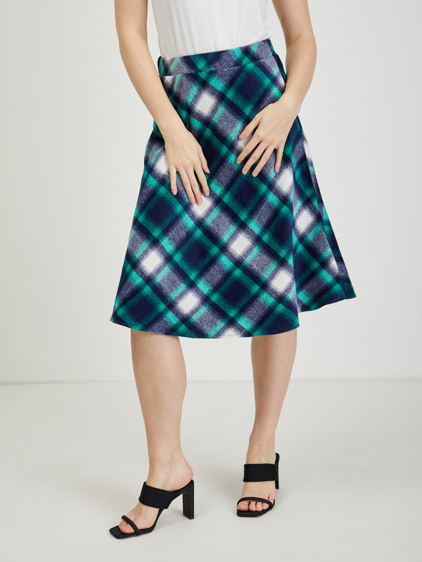 Orsay Fustă damă în carouri verde-albastru ORSAY