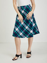 Orsay Fustă damă în carouri verde-albastru ORSAY