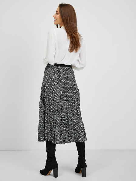 Orsay Fustă de damă cu model alb și negru ORSAY