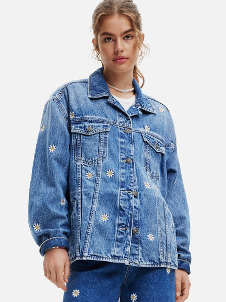 Desigual Jachetă din denim cu model, albastră, de damă Desigual Aramis