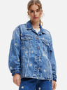 Desigual Jachetă din denim cu model, albastră, de damă Desigual Aramis