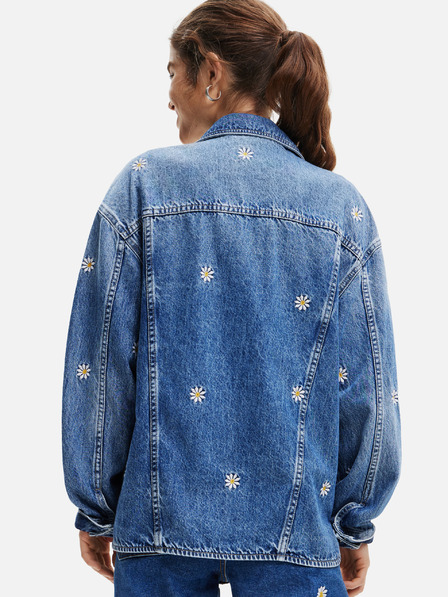 Desigual Jachetă din denim cu model, albastră, de damă Desigual Aramis