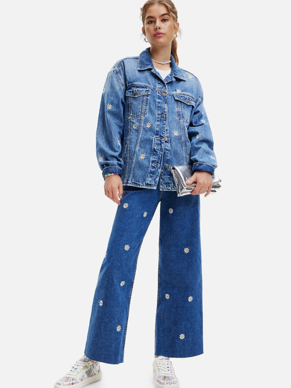 Desigual Jachetă din denim cu model, albastră, de damă Desigual Aramis