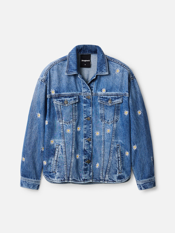Desigual Jachetă din denim cu model, albastră, de damă Desigual Aramis