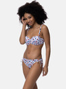 DORINA Top costum de baie alb cu buline pentru femei DORINA Antibes