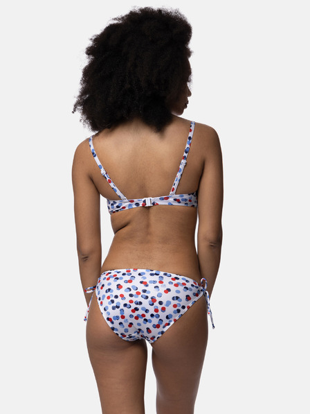 DORINA Top costum de baie alb cu buline pentru femei DORINA Antibes