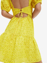 Desigual Rochie galbenă cu model pentru femei Desigual Limon