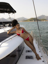 DORINA Fund de bikini roșu pentru femei DORINA Bandol