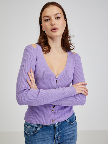 Orsay Cardigan de damă violet cu fante ORSAY
