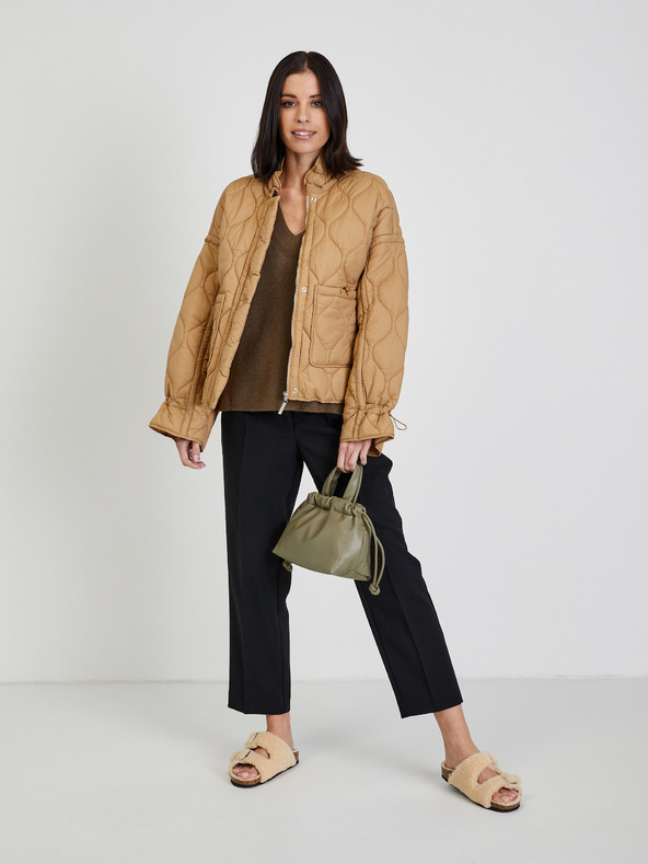 Vila VILA Ril Vestă cu pulover maro pentru femei