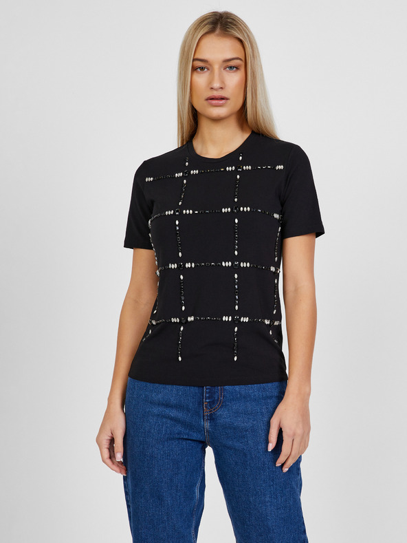 Liu Jo Tricou negru cu model, pentru femei Liu Jo