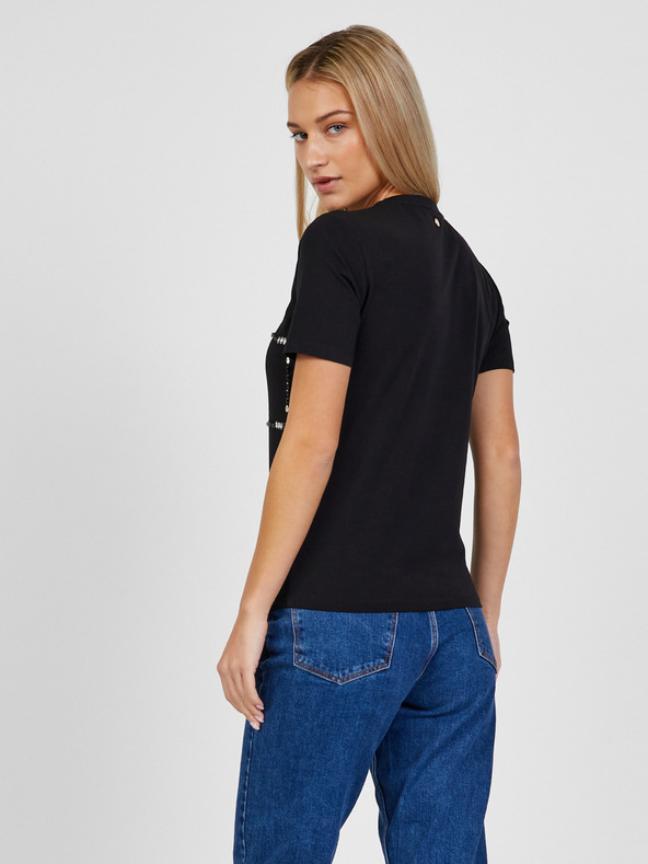 Liu Jo Tricou negru cu model, pentru femei Liu Jo