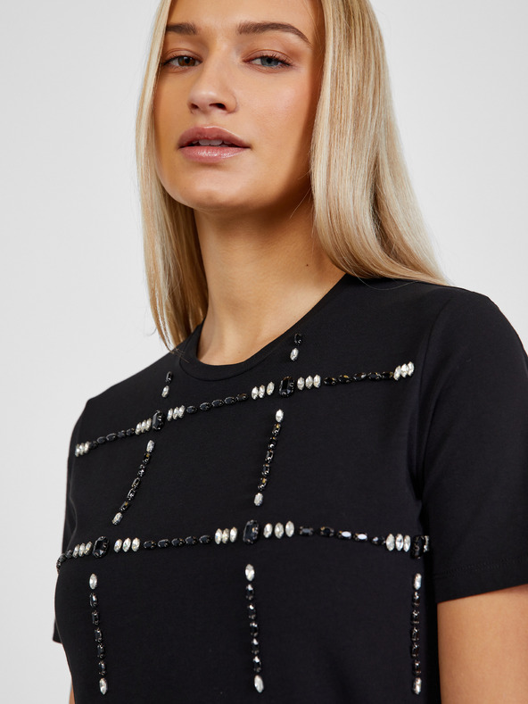 Liu Jo Tricou negru cu model, pentru femei Liu Jo