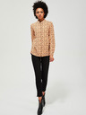 Moodo Brown Moodo Patterned Stretch Shirt