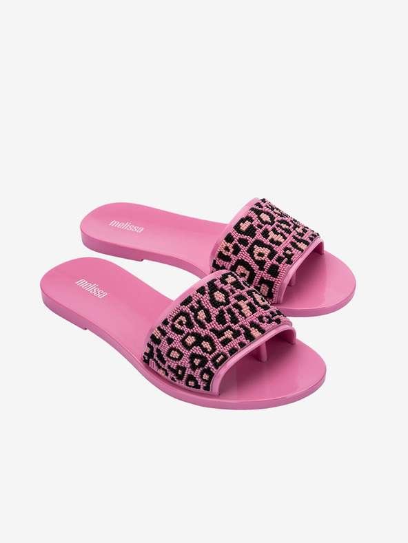 Melissa Flip Flop-uri pentru femei Melissa Savage Slide negru și roz