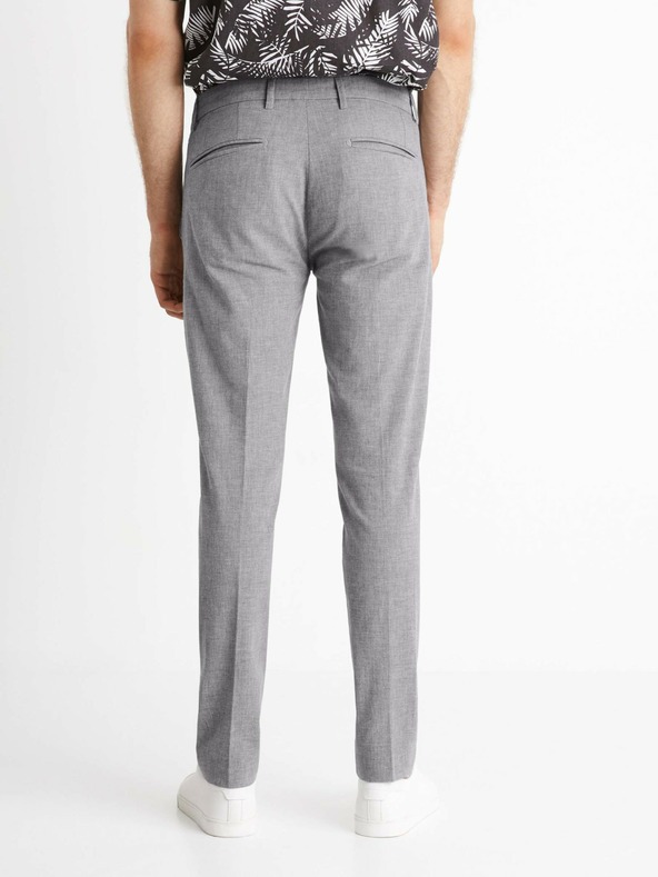 Celio Pantaloni chino gri pentru bărbați Celio Bosi