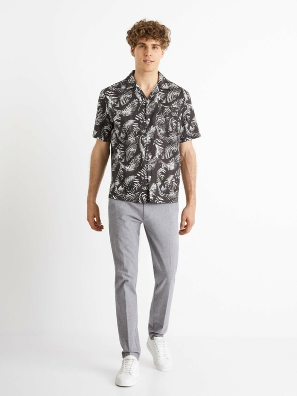 Celio Pantaloni chino gri pentru bărbați Celio Bosi