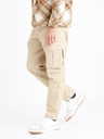 Celio Pantaloni cargo bej pentru bărbați Celio Dogo