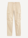 Celio Pantaloni cargo bej pentru bărbați Celio Dogo