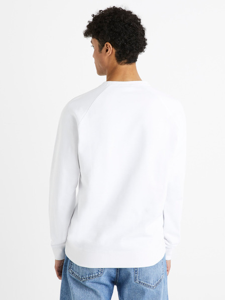 Celio Hanorac basic alb pentru bărbați din bumbac Celio Debiais