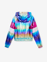 Desigual Jachetă metalică Desigual Rainbow roz și albastru pentru fete