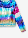 Desigual Jachetă metalică Desigual Rainbow roz și albastru pentru fete