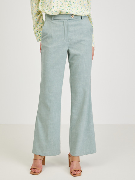 Orsay Pantaloni evazați de damă, de culoare verde deschis, ORSAY