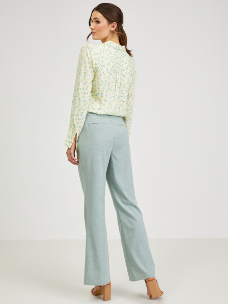 Orsay Pantaloni evazați de damă, de culoare verde deschis, ORSAY