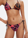Desigual Fund de costum de baie reversibil negru și albastru Desigual Rush I