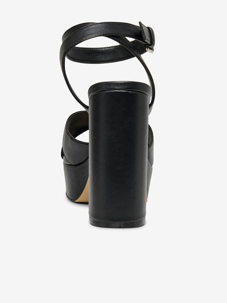 ONLY Sandale negre cu toc pentru femei ONLY Autum