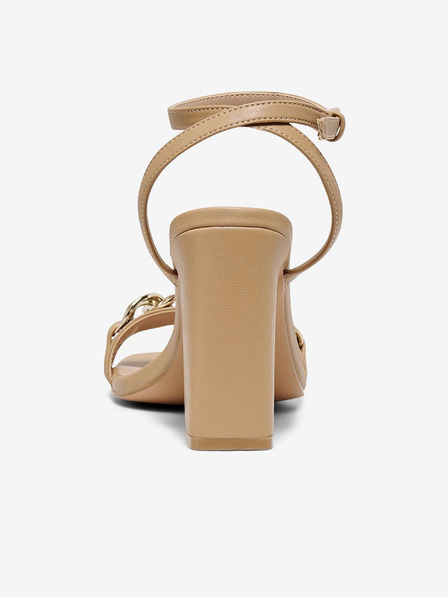 ONLY Sandale cu toc bej pentru femei ONLY Alyx