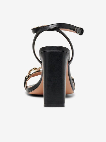 ONLY Sandale negre cu toc pentru femei ONLY Alyx